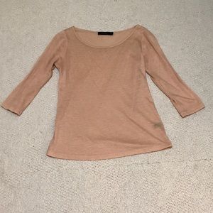 The Limited pink/gold 3/4 length sleeve shirt